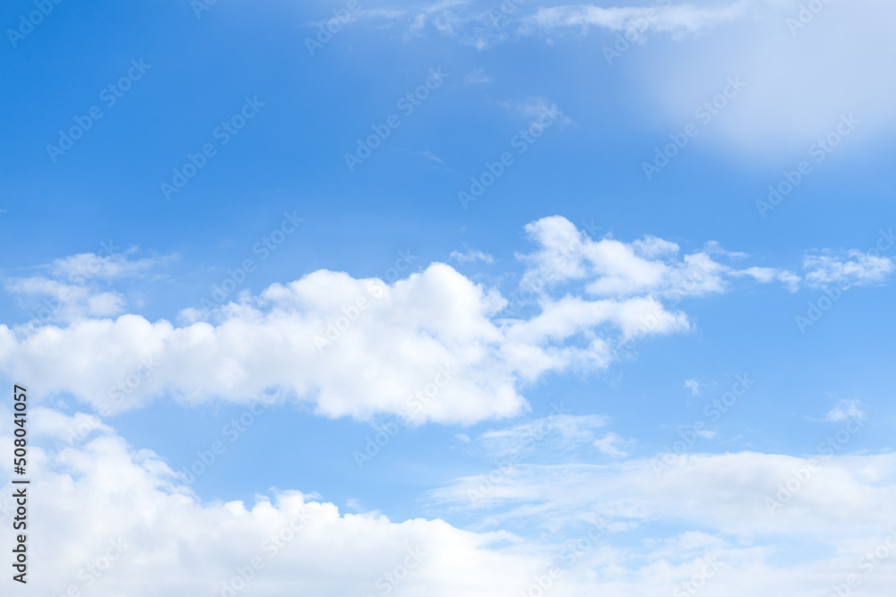 Blue sky with clouds. Sky background. Selective focus Blue sky with clouds. Sky background. Selective focus