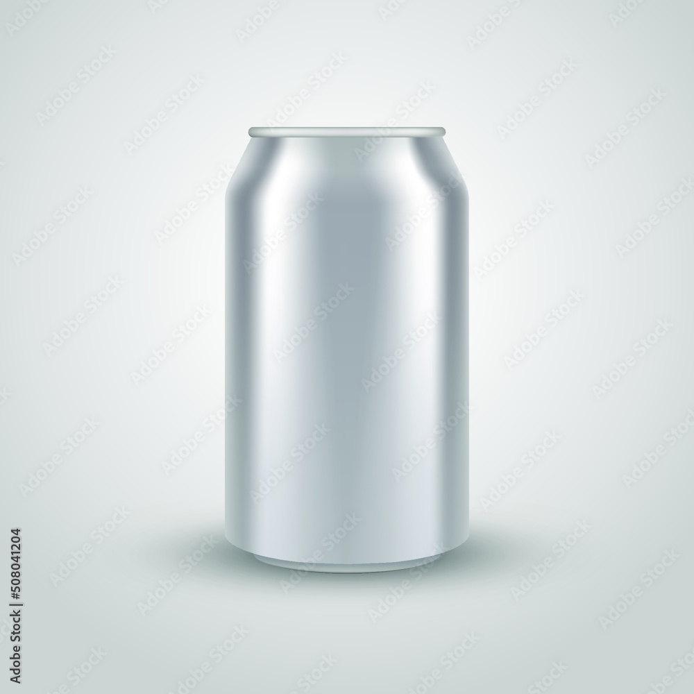 Blank metallic can. Vector illustration Blank metallic can. Vector illustration