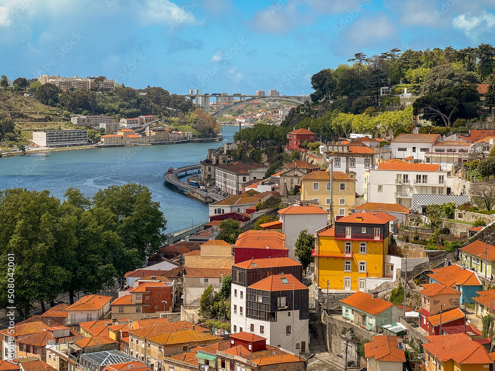 Rooftops of Porto town, Portugal 