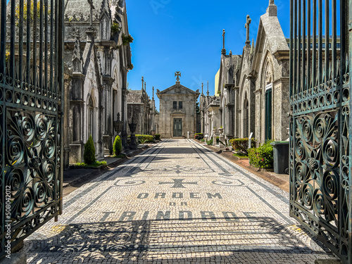 Cemiterio de Agromonte, old cemetary in Porto, Portugal photo