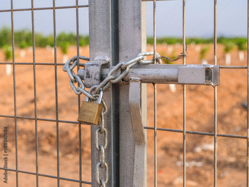 Candado poner candados en campo por protección y robos Candado poner candados en campo por protección y robos