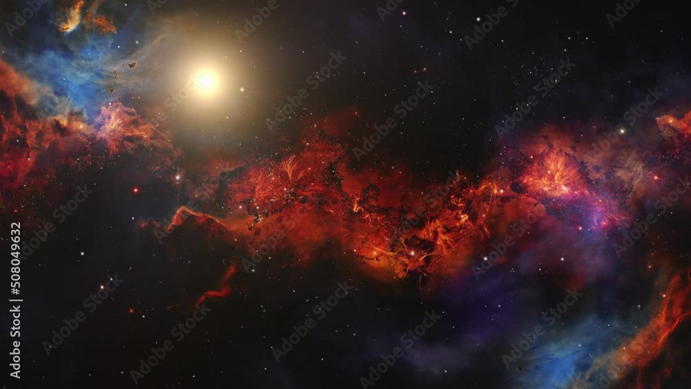 4k red nebula in the universe 4k red nebula in the universe