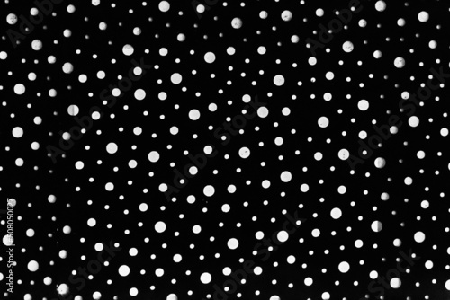 Black And White Abstract Round Polka Dot Pattern Sample Template Background Design