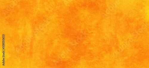 Abstract hand painted yellow or orange texture, Brush painted orange or yellow grunge paper texture, Bright beautiful orange or yellow background with scratches for creative design.