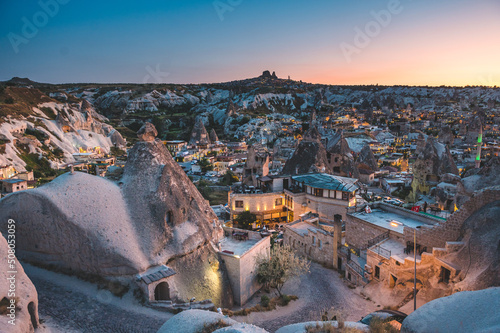 colorful Cappadocia sunset over Göreme