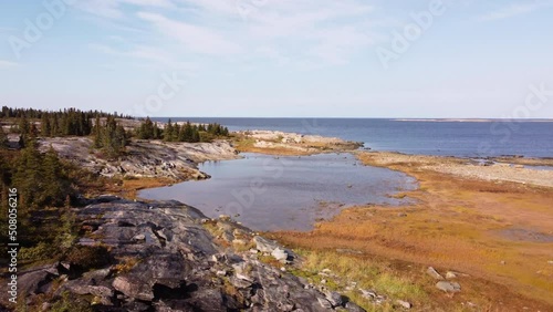 Wallpaper Mural Aerial view of Hudson Bay shore in Eeyou Istchee Baie-James Quebec Canada Torontodigital.ca