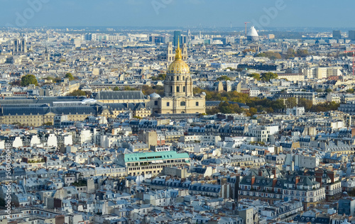 A beautiful panoramic view of Paris in France.