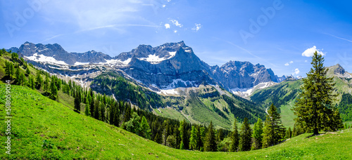 landscape at the Risstal Valley in Austria