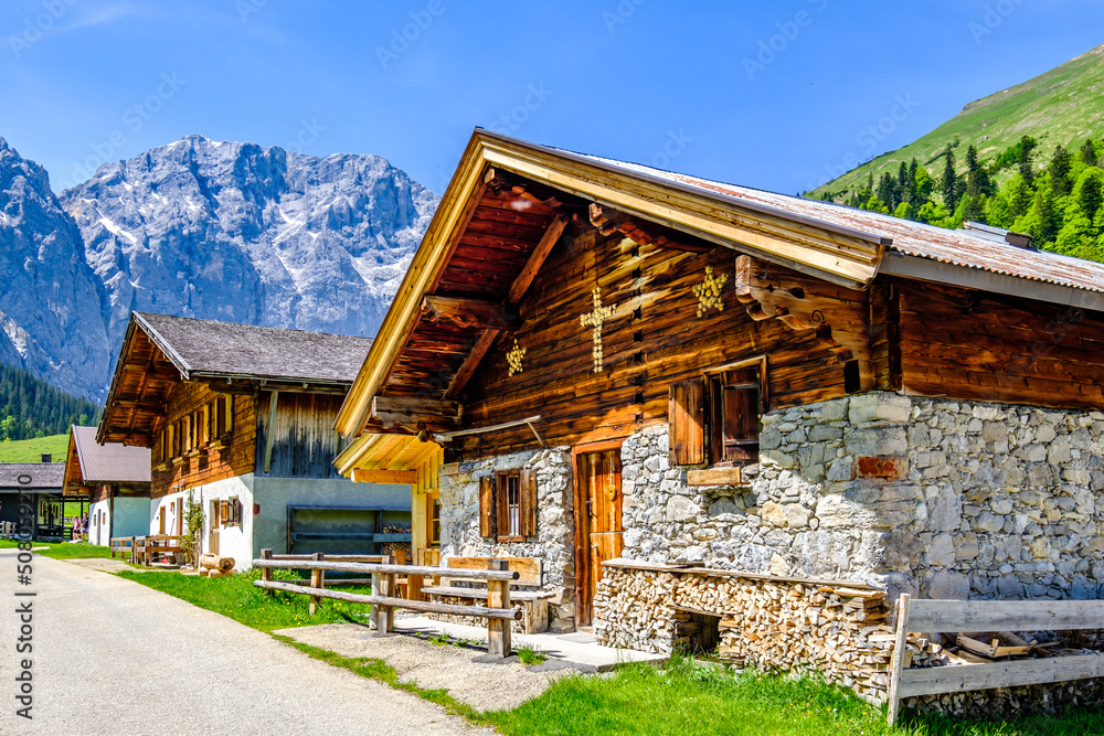 Fototapeta premium landscape at the Risstal Valley in Austria