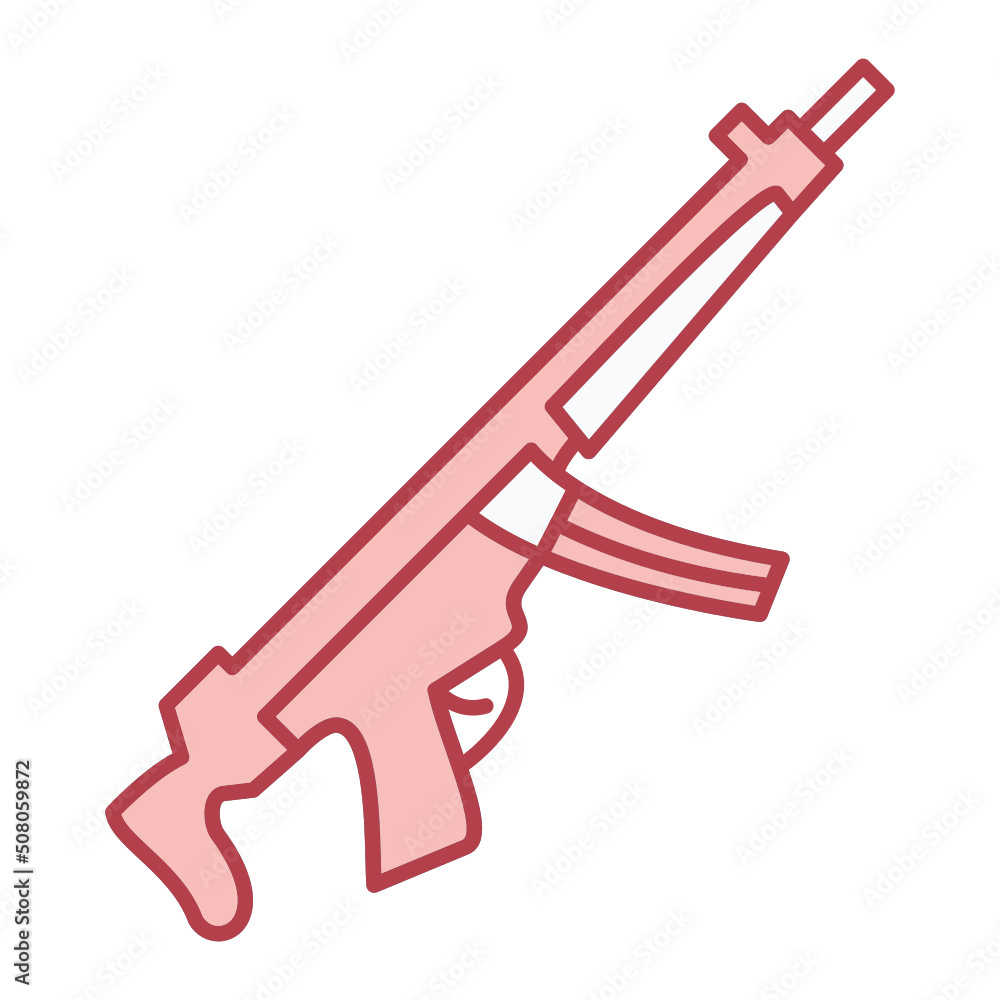 Machine Gun Icon Design