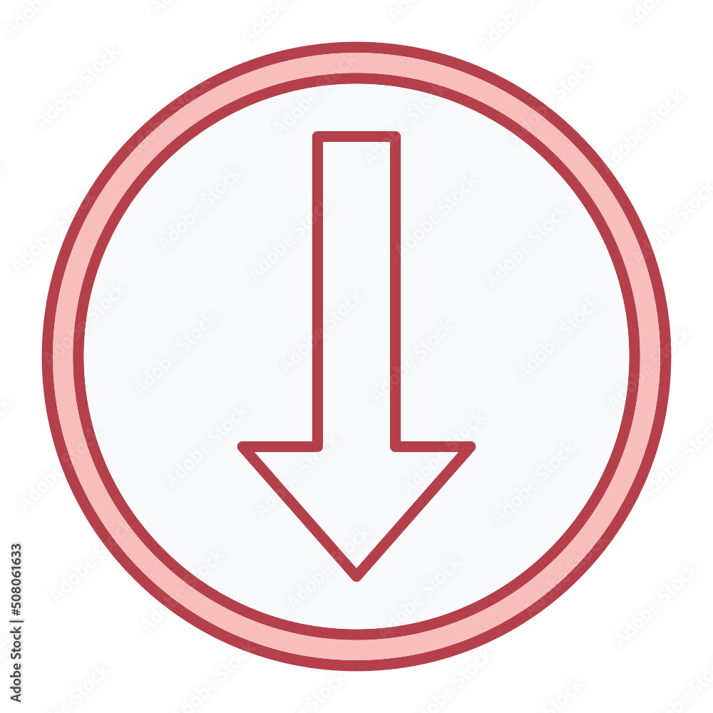 Down Arrow Icon Design