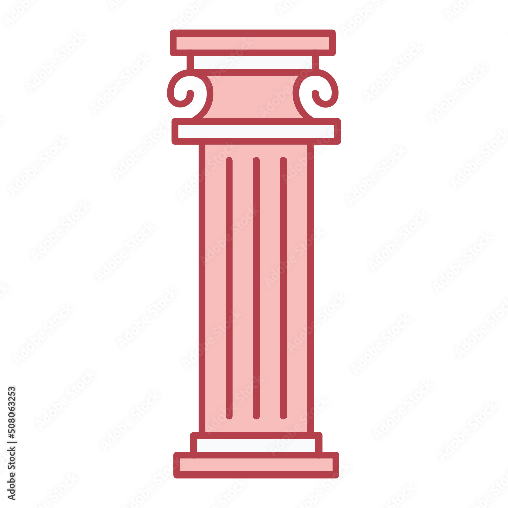 Pillar Icon Design Pillar Icon Design