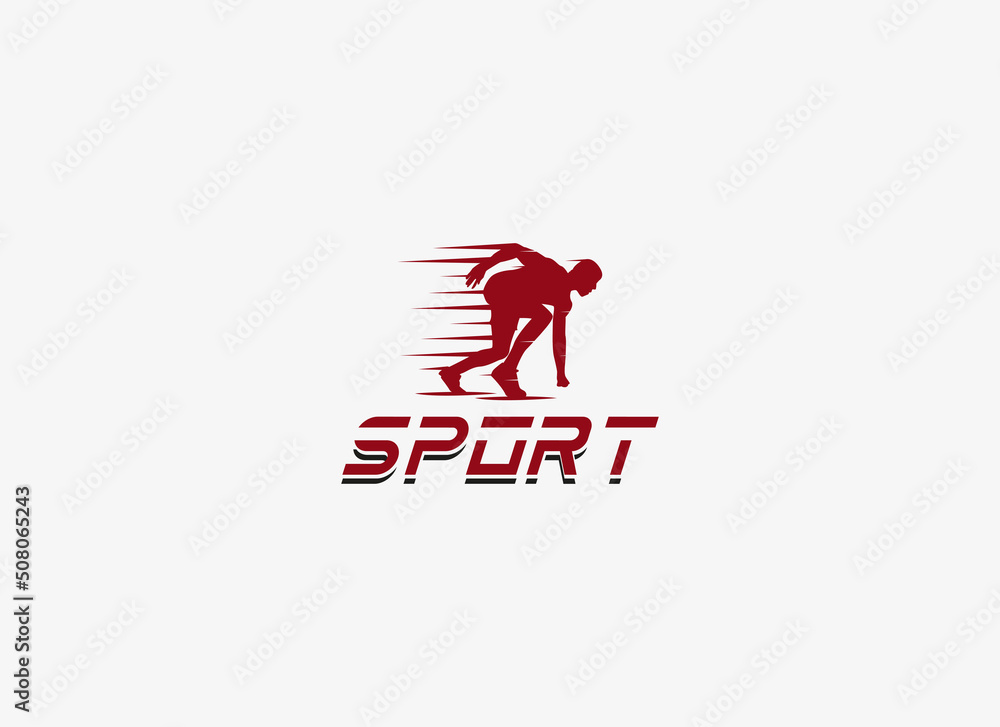 Run Logo. Geometric Shape Running Man Silhouette Style Isolated on Grey Background. Usable for Sport, Character, Business and Branding Logos. Flat Vector Design Template Element Run Logo. Geometric Shape Running Man Silhouette Style Isolated on Grey Background. Usable for Sport, Character, Business and Branding Logos. Flat Vector Design Template Element