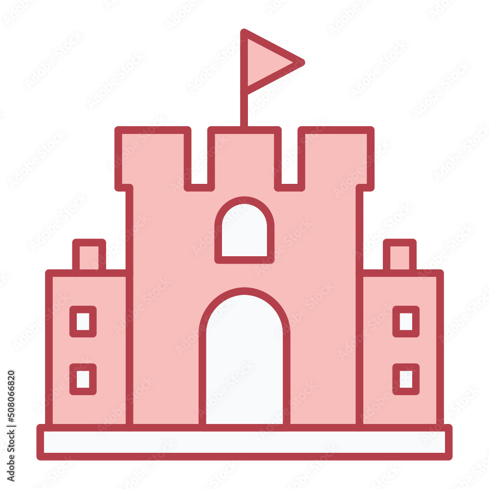 Sand Castle Icon Design