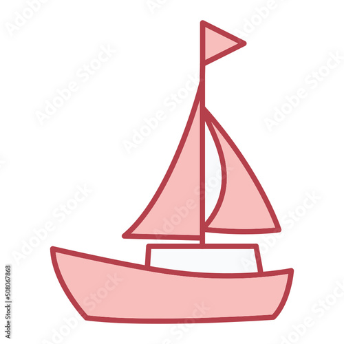 Sail Boat Icon Design