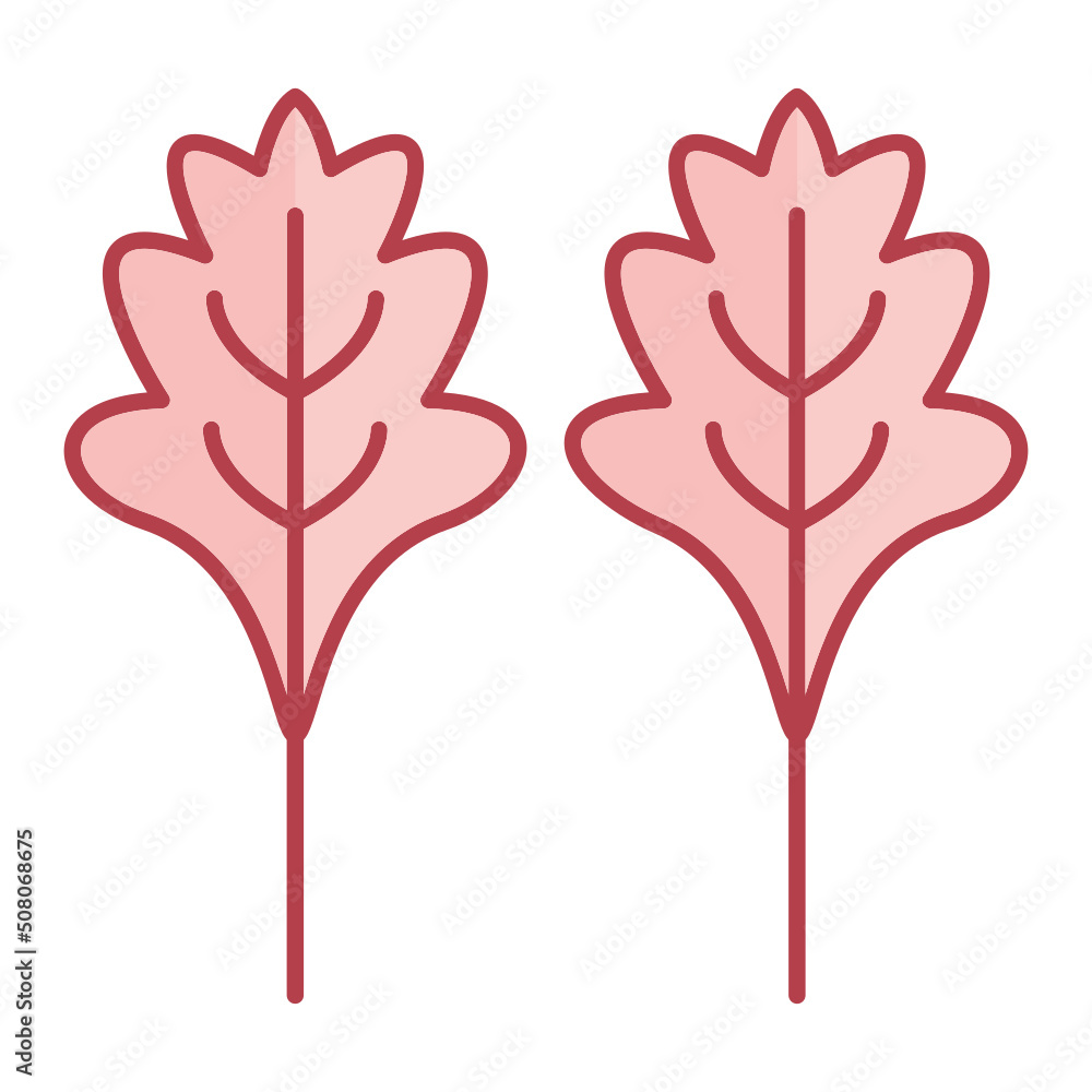 Fototapeta premium Arugula Icon Design