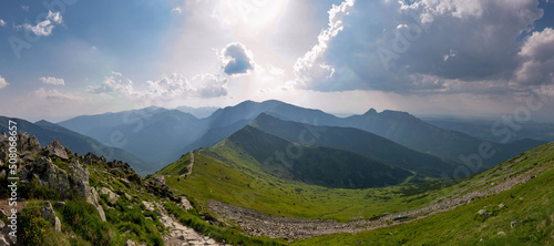 Fototapeta Naklejka Na Ścianę i Meble -  panorama of the mountains. Poland