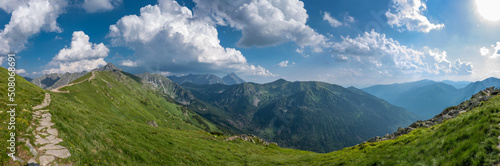 panorama of mountains. Poland