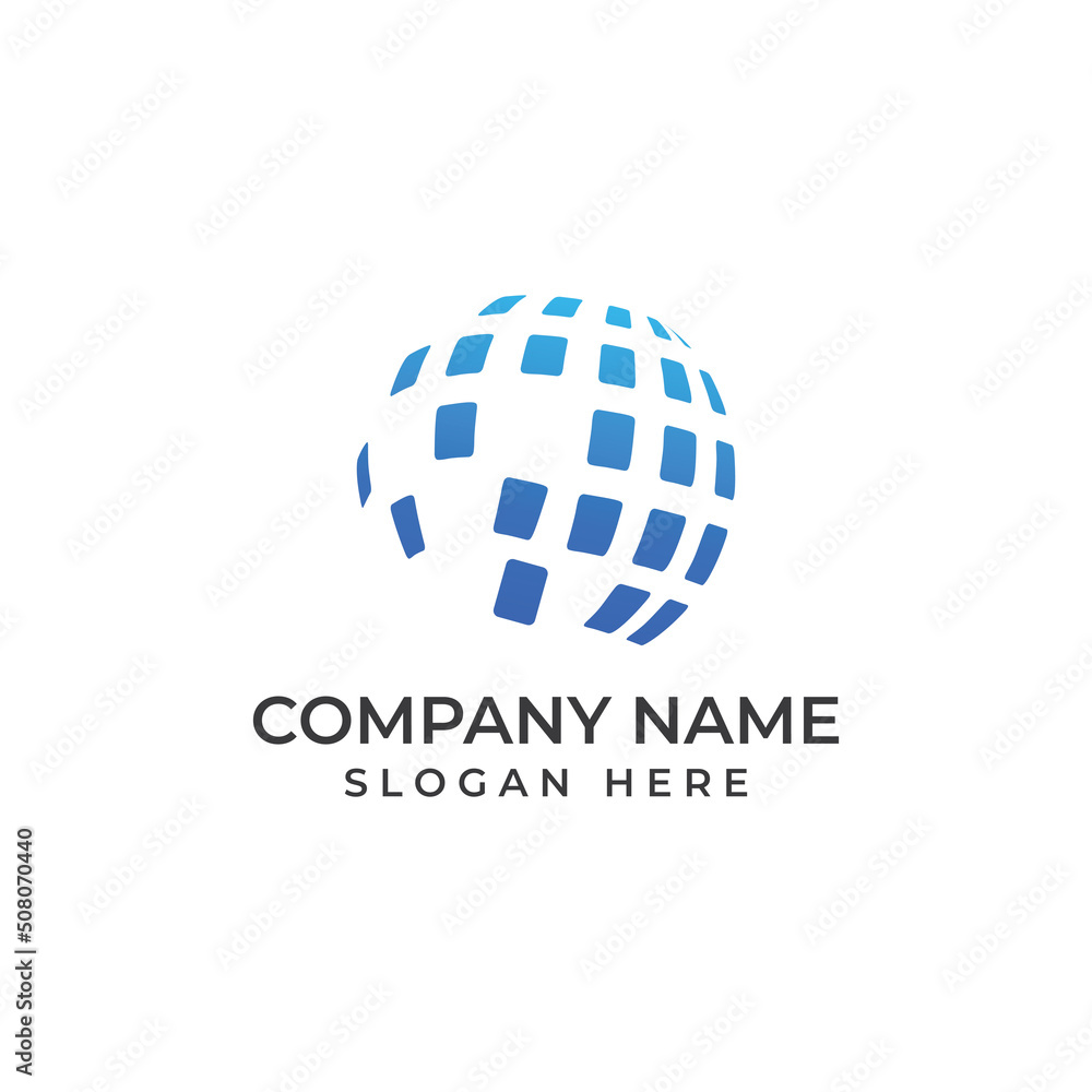 Modern digital tech world logo, global or tech planet, and digital tech protection. Logo with concept vector illustration template. Modern digital tech world logo, global or tech planet, and digital tech protection. Logo with concept vector illustration template.