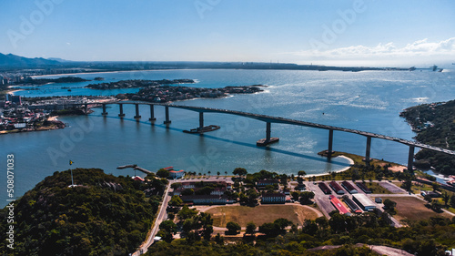 Vitória Vila Velha Mar Litoral Praia Paisagem Drone Espirito Santo Sudeste Brasil