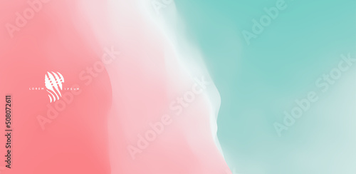 Blue sky with clouds. Modern pattern. Nature background. Modern pattern. Abstract Background. Vector Illustration. Design for banner, flyer, poster, cover or brochure.
