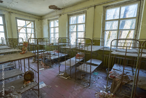 Abandoned kindergarten in Chernobyl exclusion zone