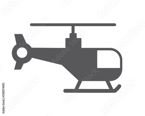 helicopter icon - vector illustration on white background