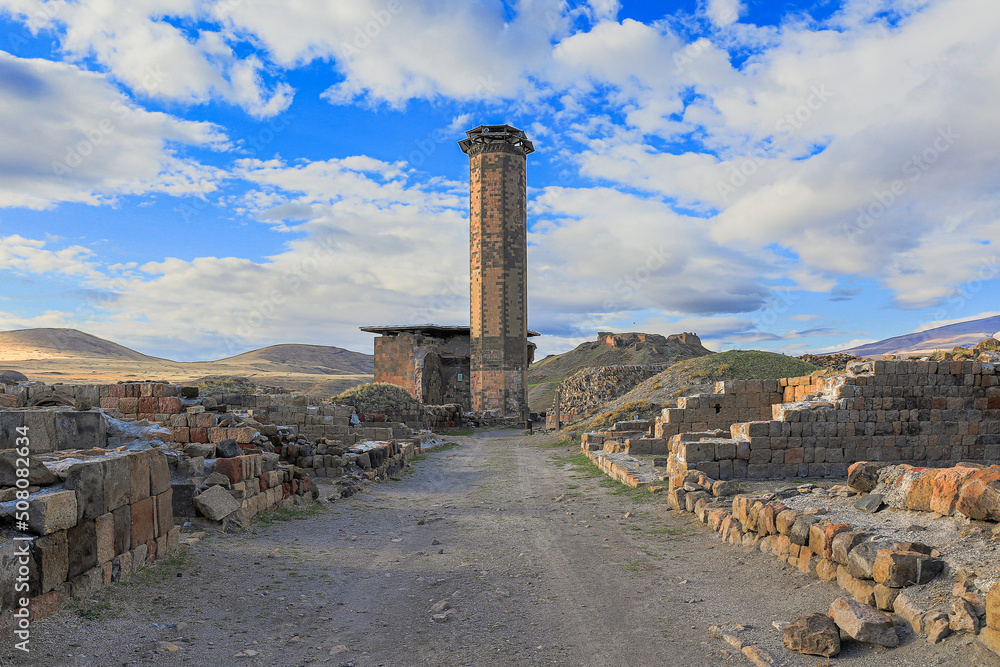 ani ruins old city ruins.kars-turkey