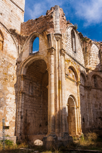Church in ruins, Spain
