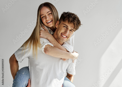 Portrait of smiling beautiful couple
