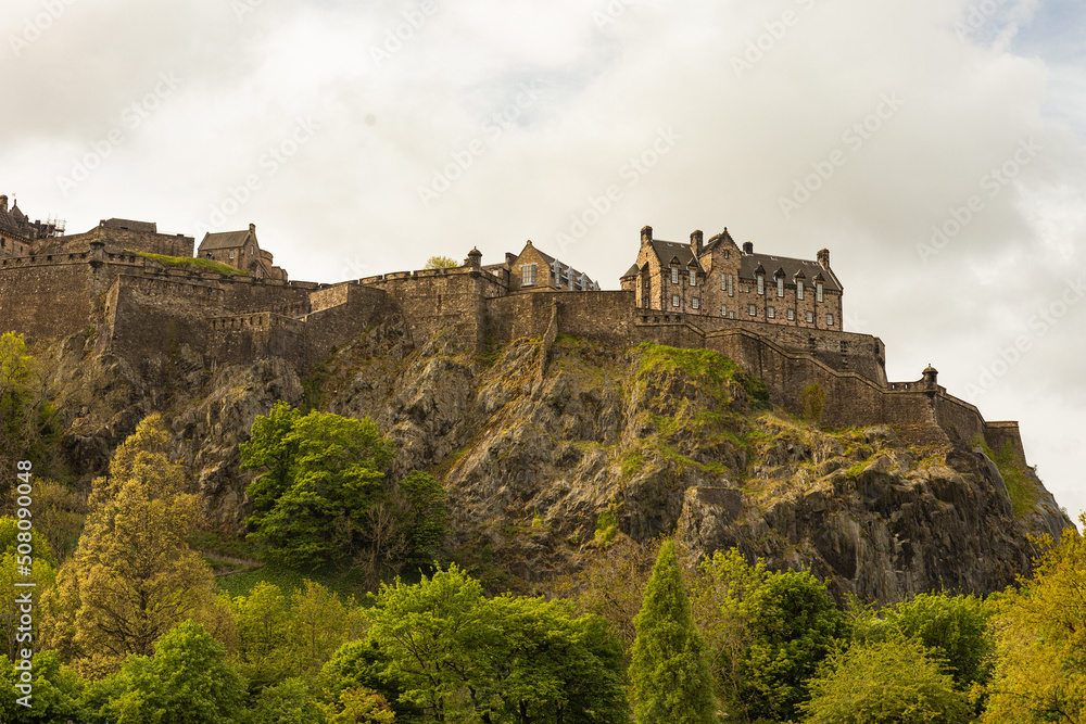 view to castle hill in Edinburgh