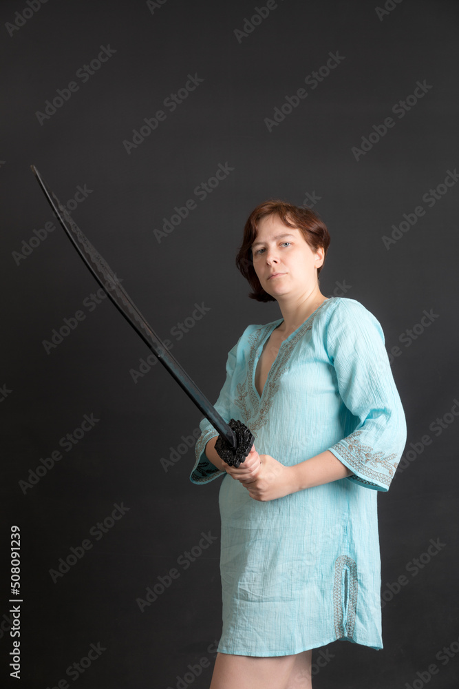 woman with a sword