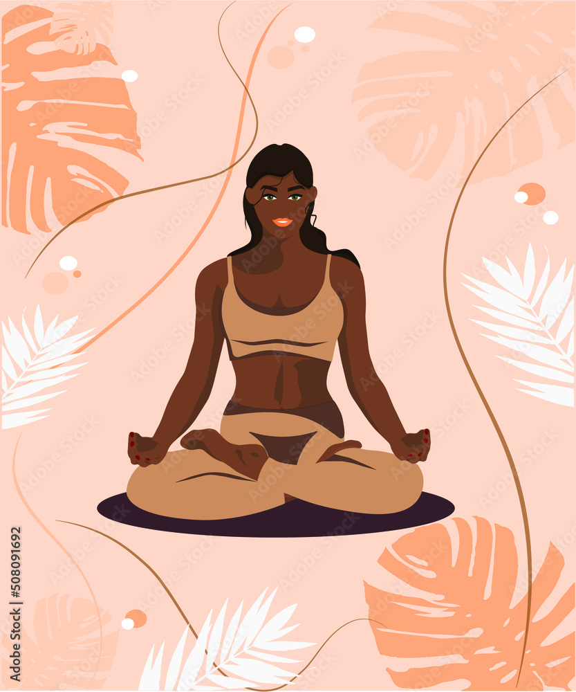 custom made wallpaper toronto digitalgirl doing spiritual practice called yoga