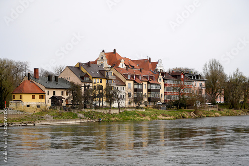 Regensburg a well preserved medieval town in Bavaria photographed in spring