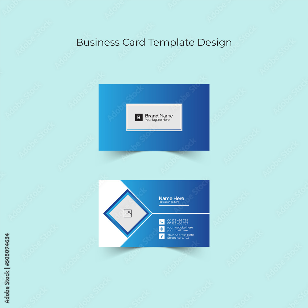 Business Card, Visiting Card, Id Card Design Template with creative, modern, professional and eye catching vector layout for your brand and identity Business Card, Visiting Card, Id Card Design Template with creative, modern, professional and eye catching vector layout for your brand and identity