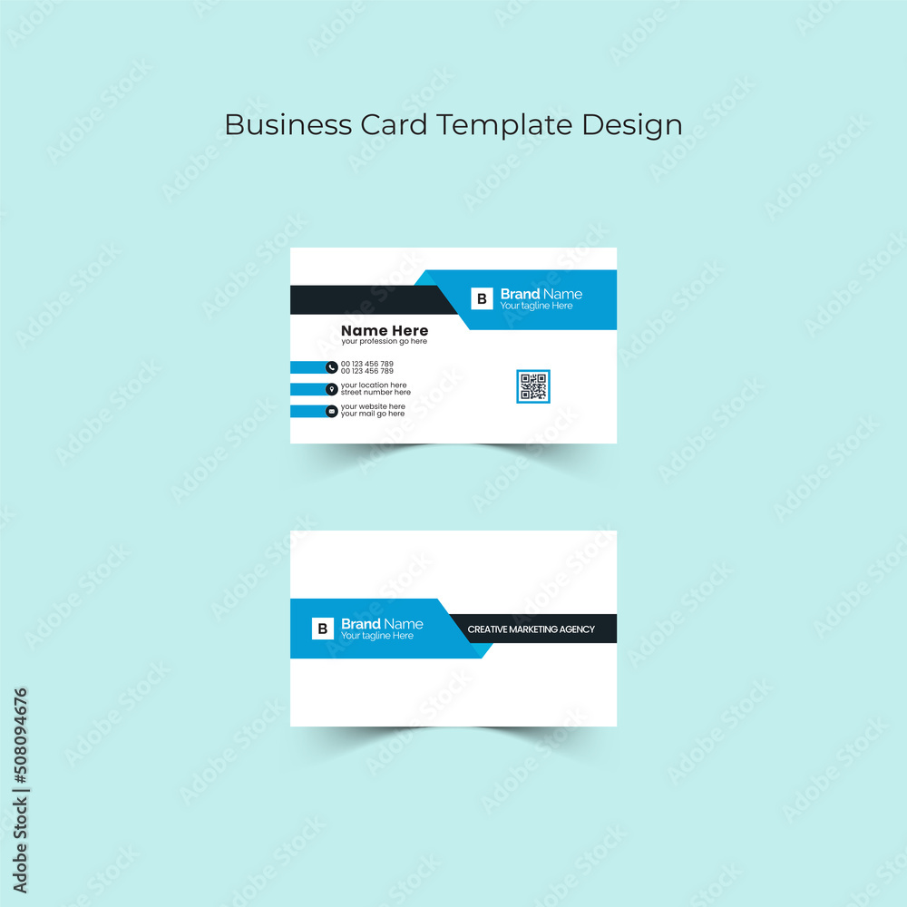 Business Card, Visiting Card, Id Card Design Template with creative, modern, professional and eye catching vector layout for your brand and identity Business Card, Visiting Card, Id Card Design Template with creative, modern, professional and eye catching vector layout for your brand and identity