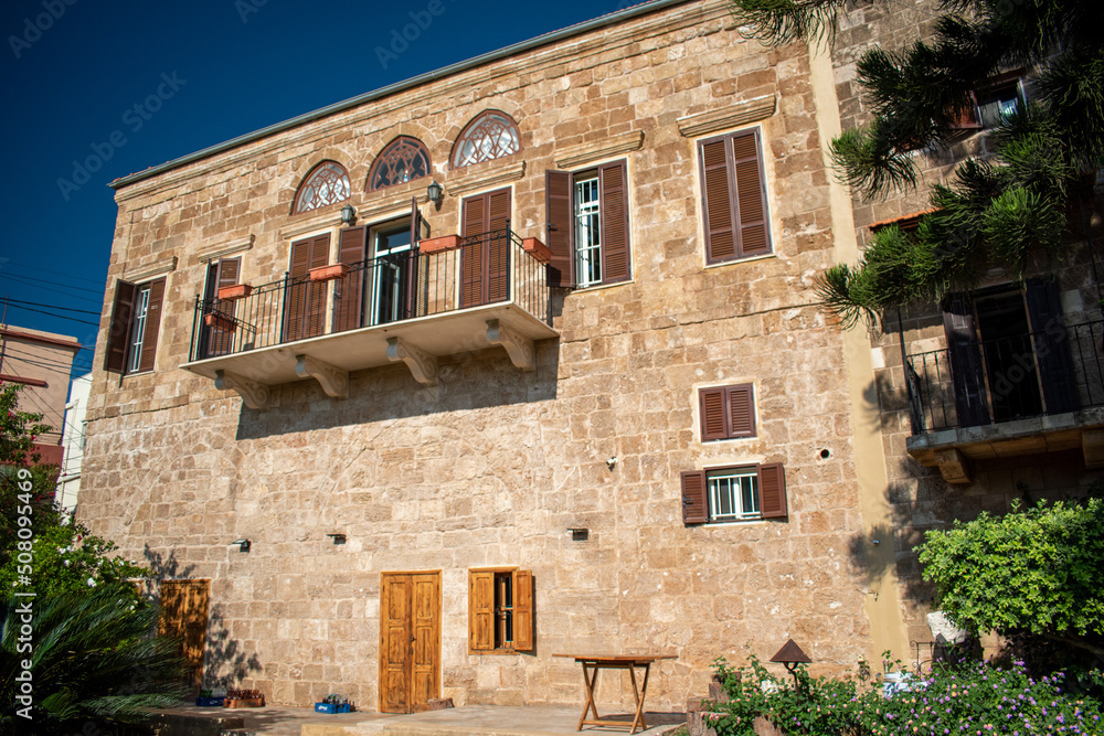 A city images from churches to old historic houses and destinations to the Phoenician wall of Batroun, Lebanon