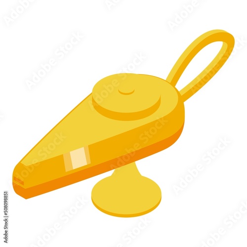 Arabic gold lamp icon isometric vector. Muslim student. School teacher