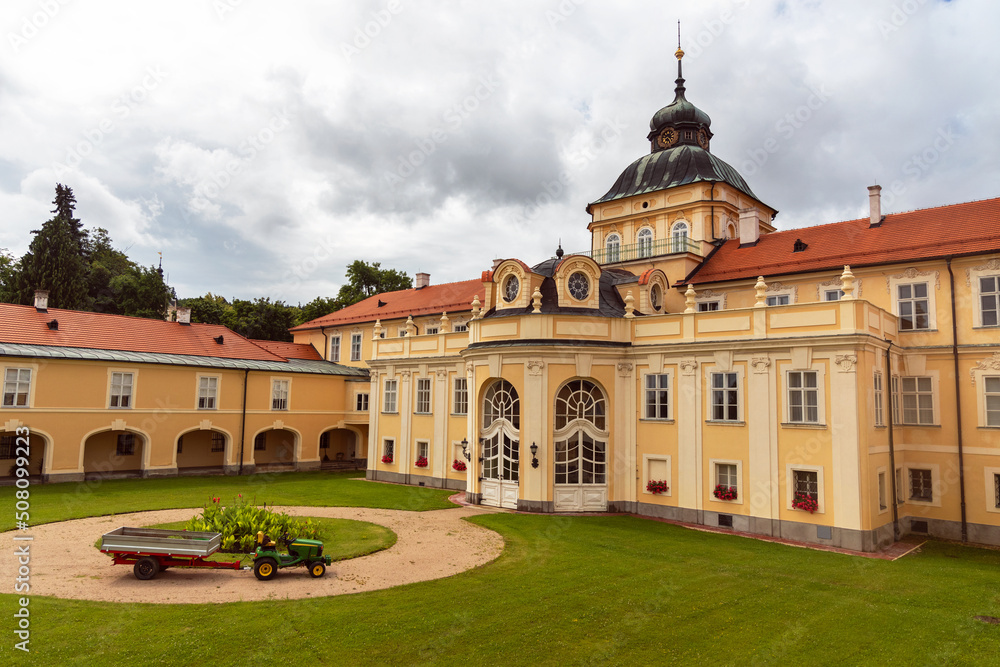 Horovice Castle – New Castle, Baroque-Classicist New Chateau Horovice, in Horovice, Czech republic, cultural monument of the Czech Republic, owned by the Czech Republic