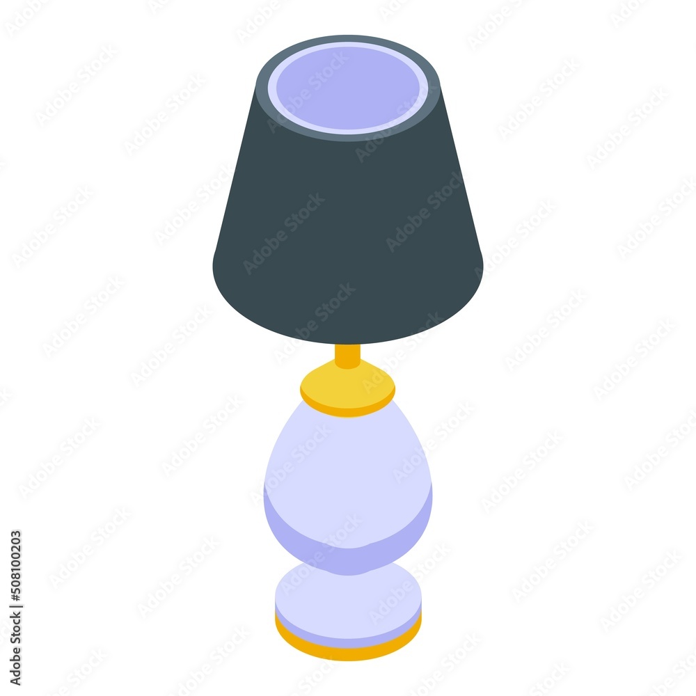 Furniture lamp icon isometric vector. Home floor. Light decor Furniture lamp icon isometric vector. Home floor. Light decor
