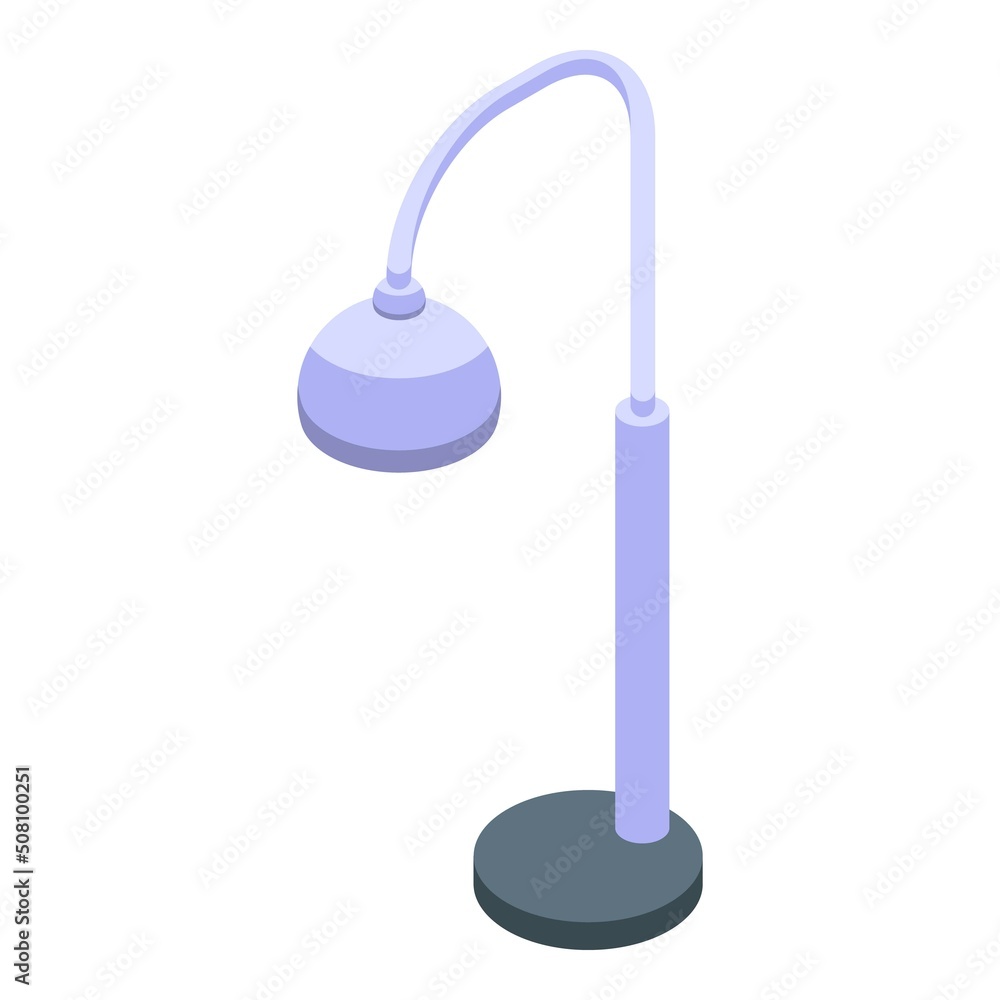 Decor lamp icon isometric vector. Stand furniture. Home light Decor lamp icon isometric vector. Stand furniture. Home light
