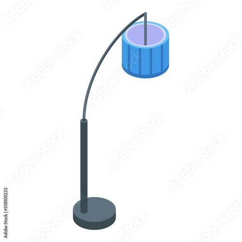 Chandelier icon isometric vector. Interior lamp. Floor stand