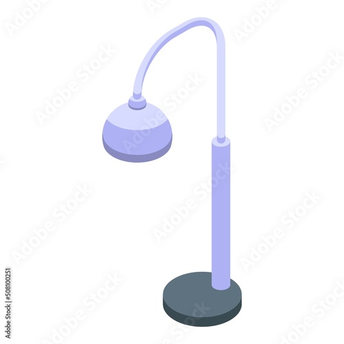 Decor lamp icon isometric vector. Stand furniture. Home light