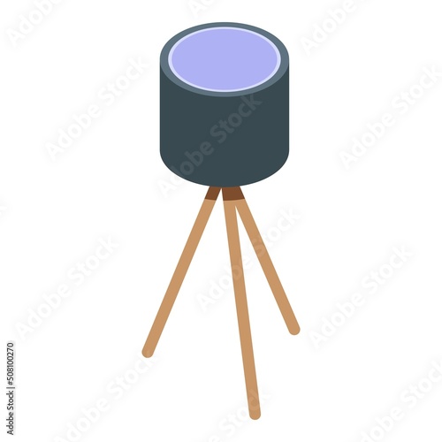 Indoor lamp icon isometric vector. Stand floor. Home light