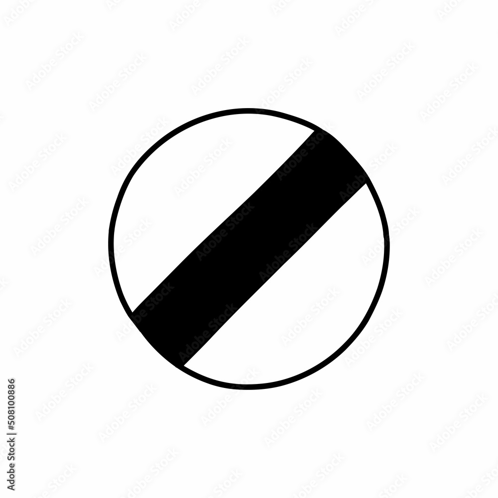 end of all restrictions sign doodle icon, vector color line illustration end of all restrictions sign doodle icon, vector color line illustration