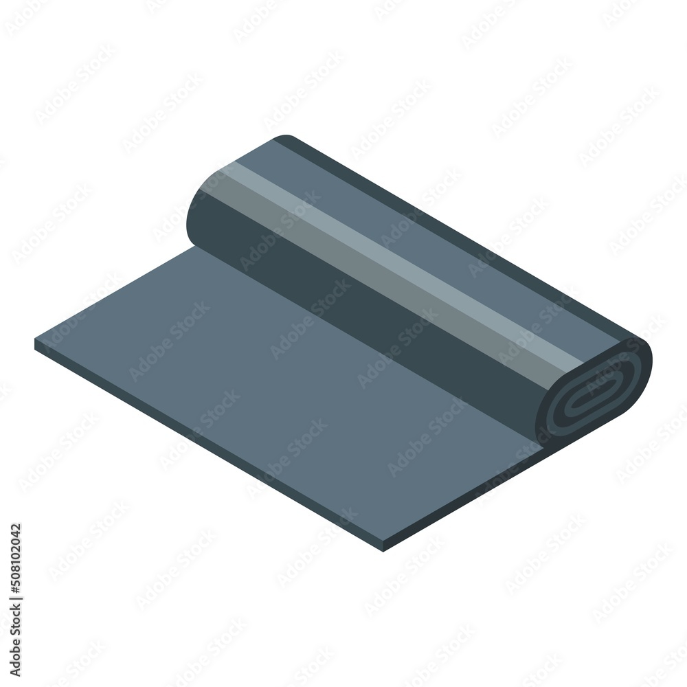 Trash bag roll icon isometric vector. Garbage bin. Pack sack Trash bag roll icon isometric vector. Garbage bin. Pack sack