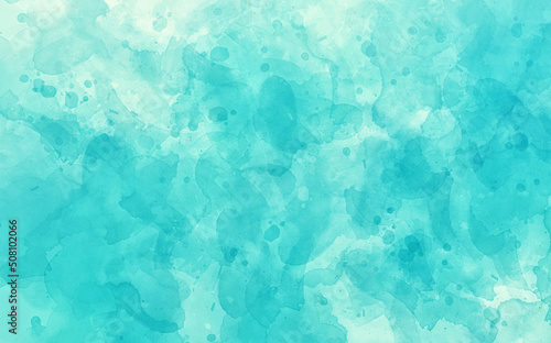 blue watercolor background texture, old vintage blue green and white paper with marbled cloudy grunge textured design in pretty spring or Easter colors