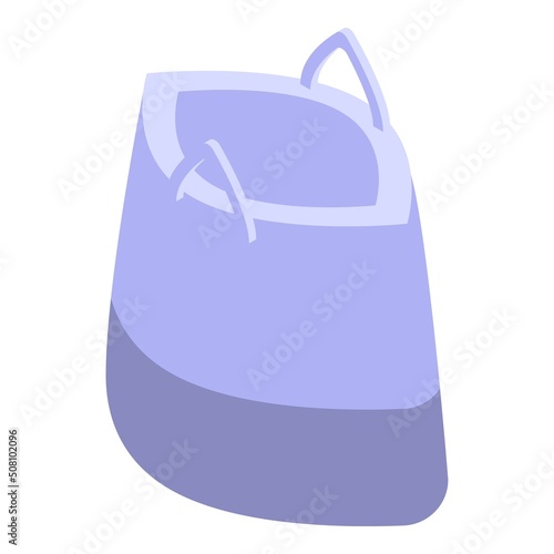 Garbage pack icon isometric vector. Trash bin. Waste plastic