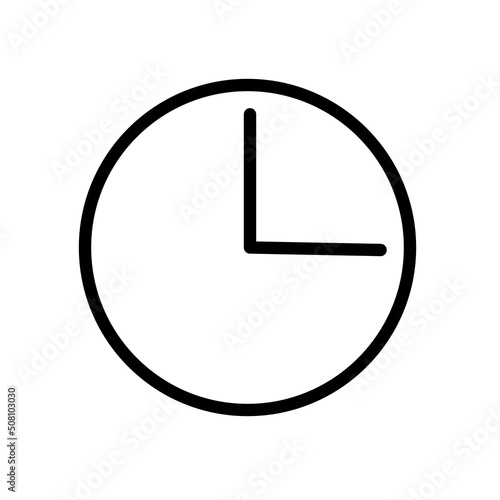 Zegar - prosta ikona wektorowa