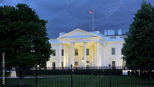 White House (North facade). Washington, D.C., USA.